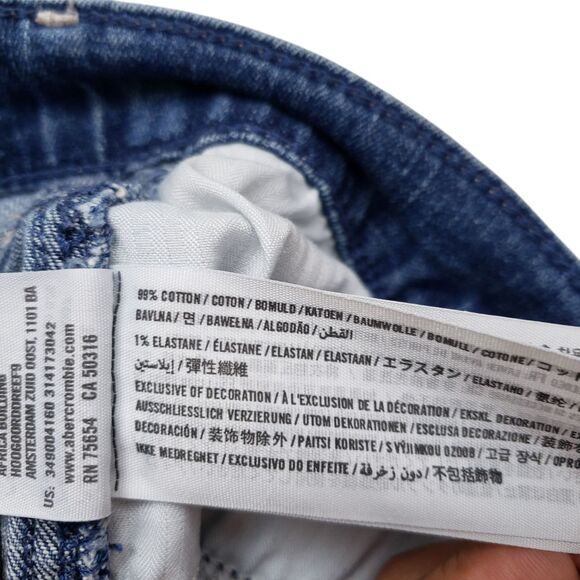 Hollister Jean Shorts Juniors 3 W 26 Tribal Embroidered Detail Bohemian Fringed - Picture 4 of 8